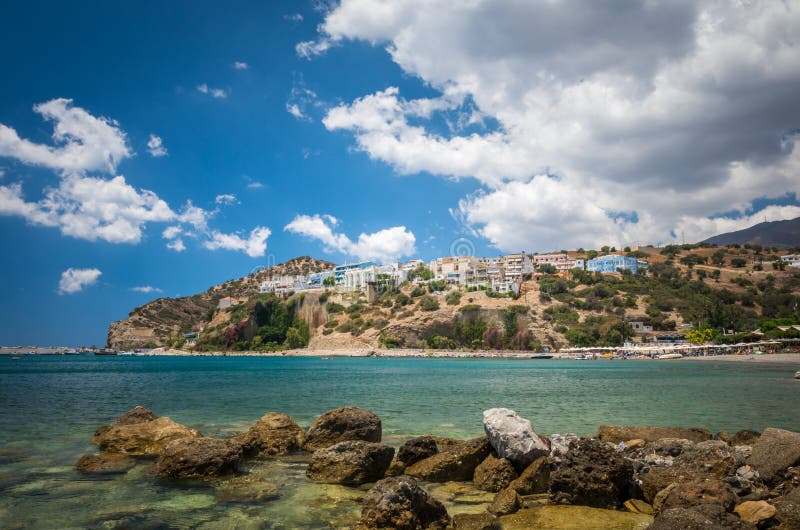 Agia Galini Beach in Crete island, Greece. royalty free stock images Agia Galini Beach in Crete island, Greece. royalty free stock images