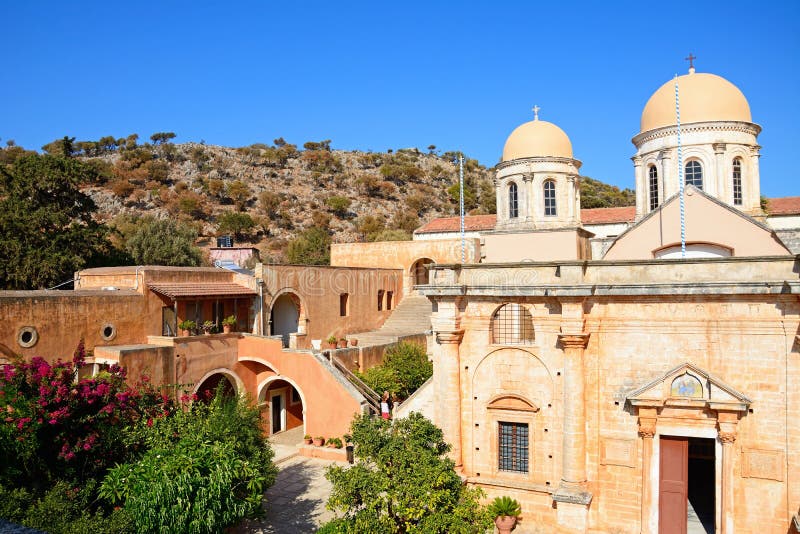 Agia Triada Monastery, Crete. Editorial Stock Image Image of greece
