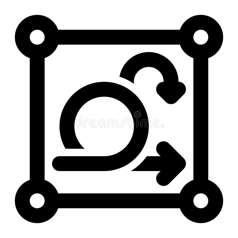 Scrum Framework, Agile Framework, Agile Outline Icon stock illustration