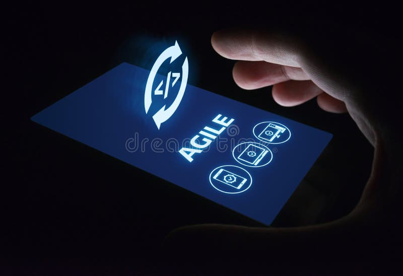 Agile Software Development Business Internet Techology Concept stock photography