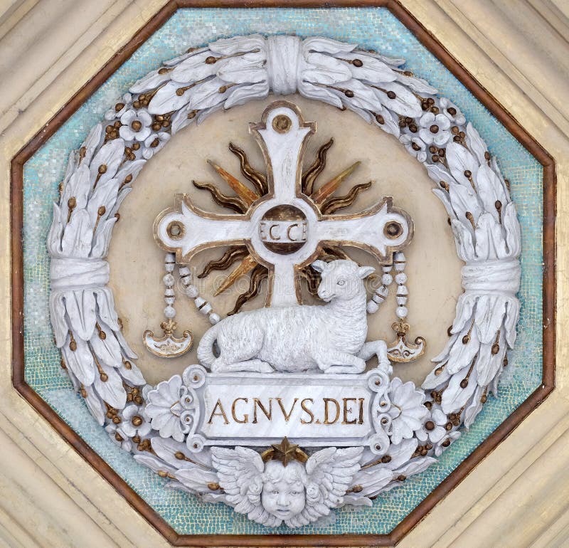 L'agneau de Dieu image stock. Image du beauté, église 90499997