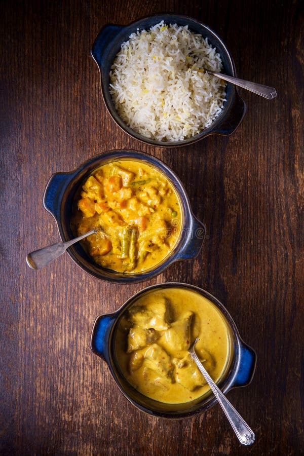 Agneau Rogan Josh Vegetable Korma photo stock Agneau Rogan Josh Vegetable Korma photo stock