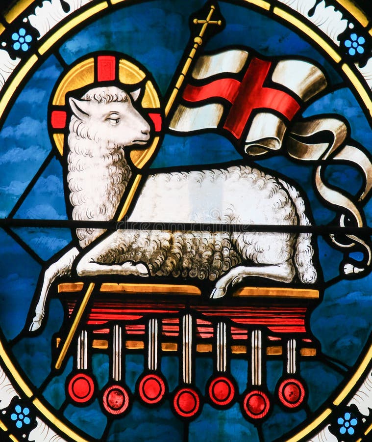 Agnus Dei - Lamb of God - Stained Glass