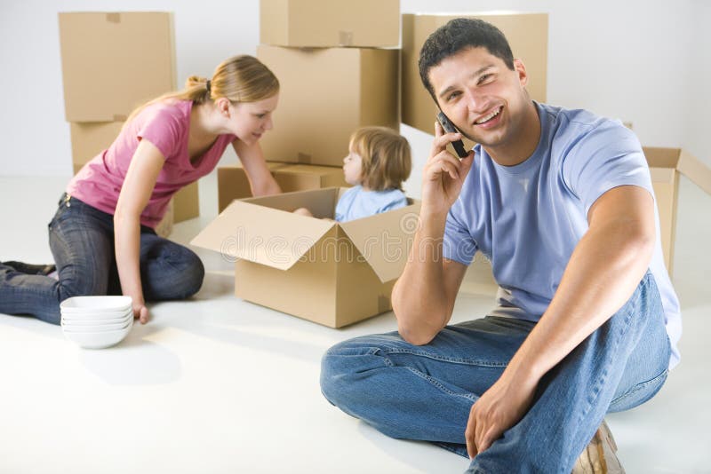 Agora nós estamos desembalando fotografia de stock Agora nós estamos desembalando fotografia de stock