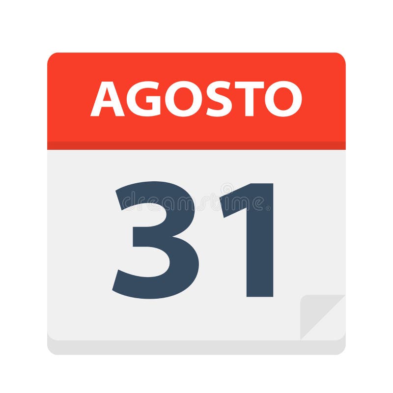 Agosto 29 - Icono Del Calendario - 29 De Agosto Ejemplo Del Vector De La Hoja Española Del Calendario Stock de ilustración - Ilustración de organizador, fecha: 132670728