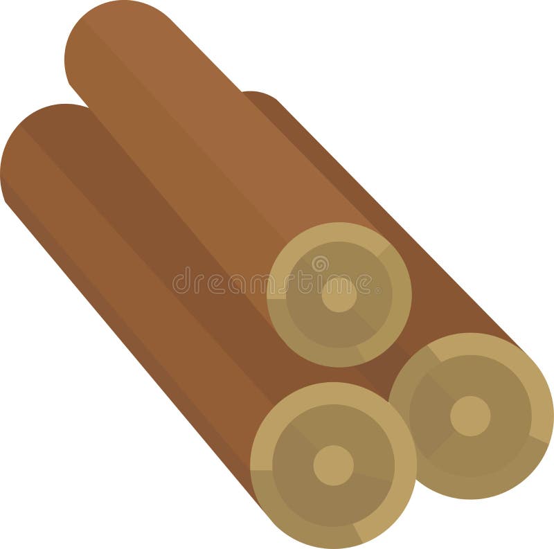 Agrafe en bois Art Design de vecteur de rondins illustration libre de droits Agrafe en bois Art Design de vecteur de rondins illustration libre de droits