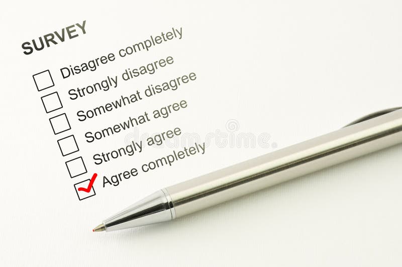 Strongly agree stock image. Image of answer, pencil, complete - 3782195