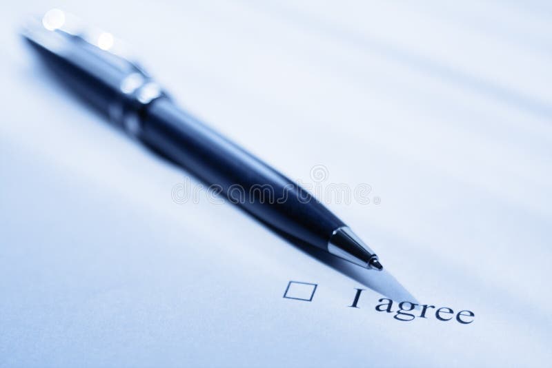 Agreement stock photography