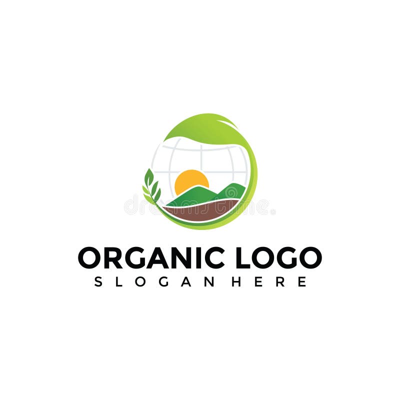 Agricoltura biologica astratta Logo Template Illustratore E di vettore