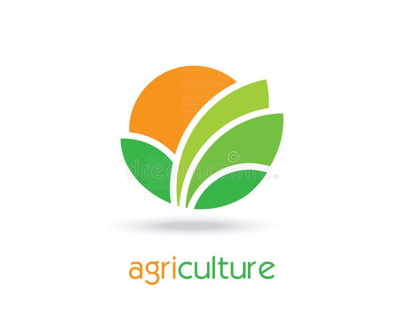 Agricoltura Logo Template Design Icona, segno o simbolo