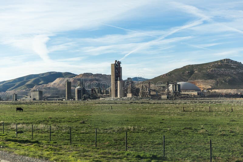 Agricultural Buildings Near Highway Stock Photo Image of agriculture