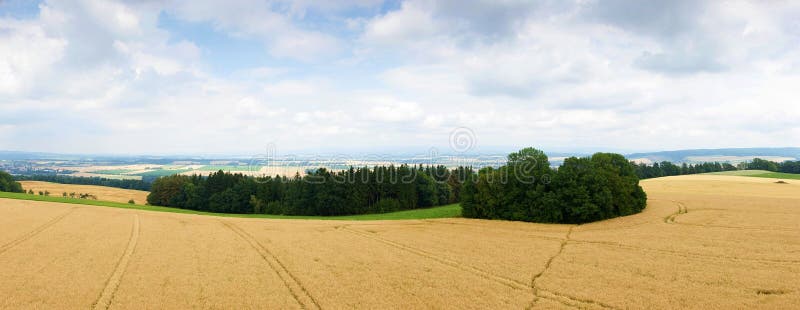 Agricultural countryside in the Czech Republic