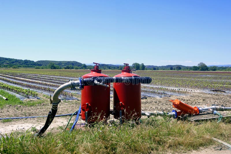 Agricultural Irrigation System that Distributes Water Pumped into the