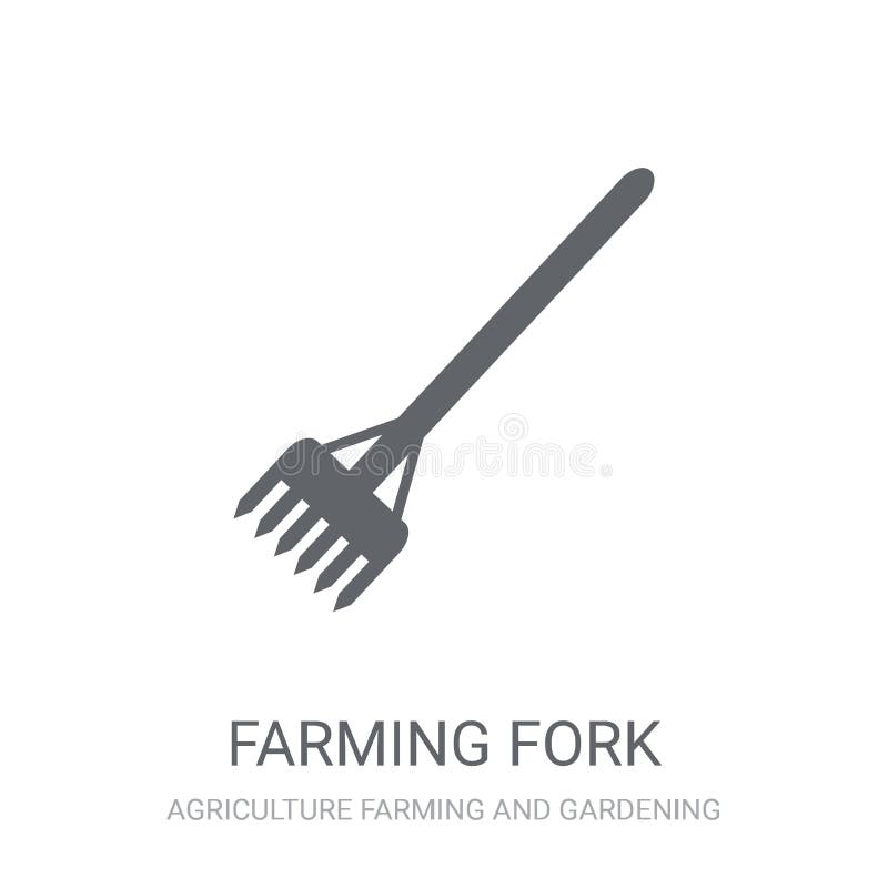 agriculture de l'icône de fourchette illustration stock agriculture de l'icône de fourchette illustration stock