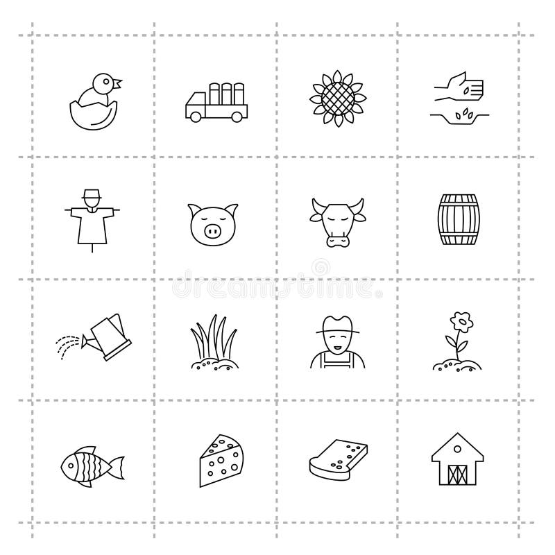 Agriculture and farming royalty free illustration