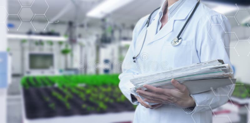 Agrobiotechnology and data management. Symbolizes the work of a laboratory technician in the field of agrobiotechnology. Protocol analyzer stock images, royalty-free photos and pictures