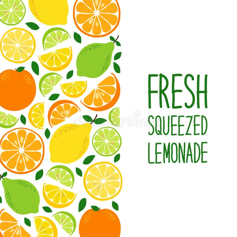 Agrumi svegli limone, limetta e fondo arancio nei colori saporiti vivi ideali per limonata fresca illustrazione vettoriale Agrumi svegli limone, limetta e fondo arancio nei colori saporiti vivi ideali per limonata fresca illustrazione vettoriale