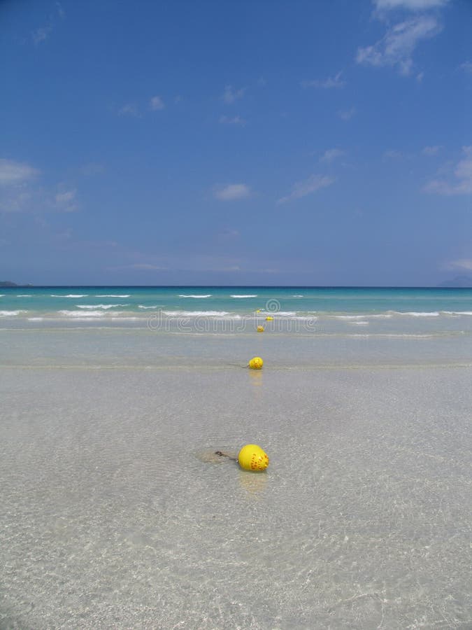Agua, arena, mar y cielo imagen de archivo Agua, arena, mar y cielo imagen de archivo