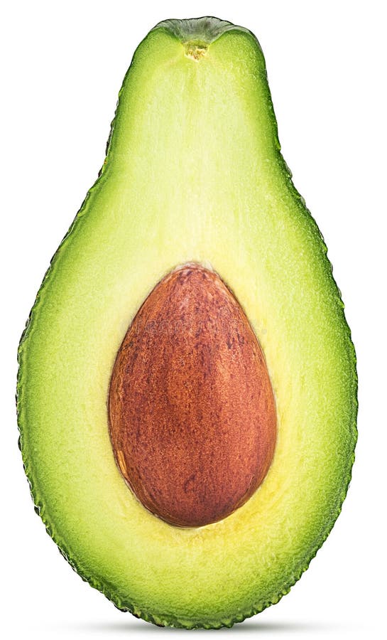 Aguacate cortado adentro a medias imagenes de archivo Aguacate cortado adentro a medias imagenes de archivo