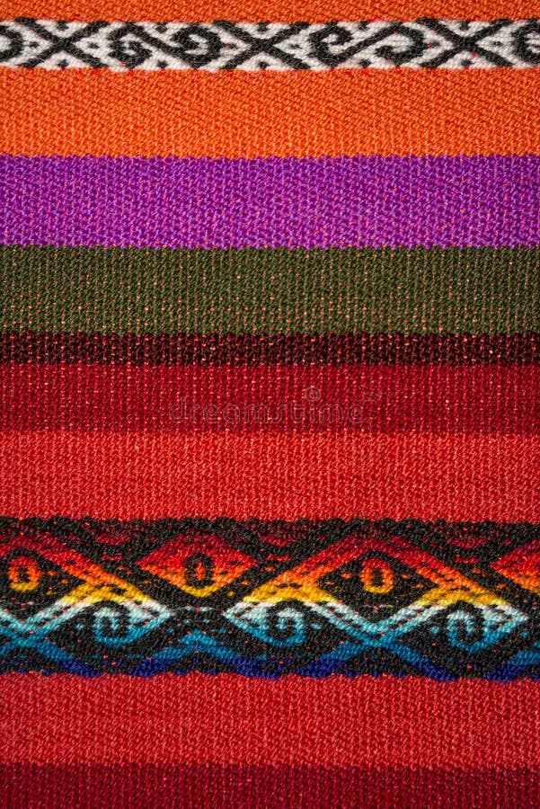 Aguayo andean loom royalty free stock photography