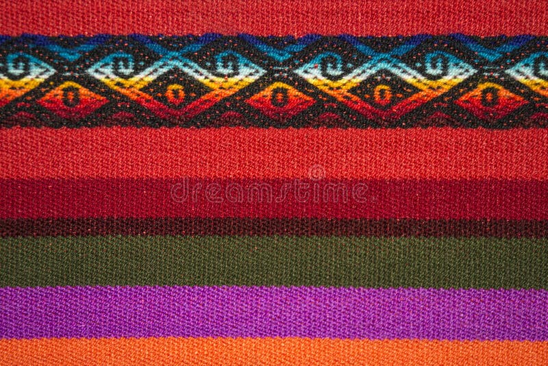 Aguayo andean loom royalty free stock photography