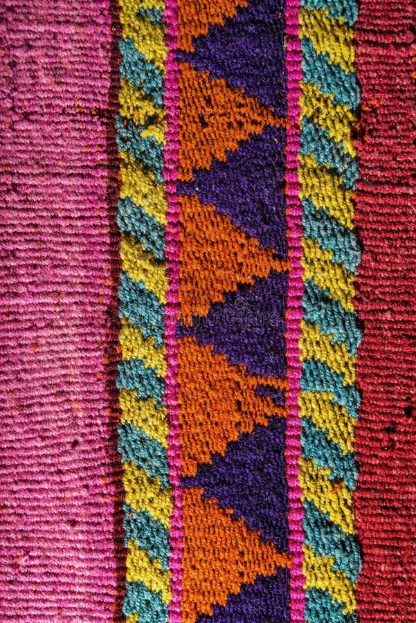 Aguayo andean loom royalty free stock photo