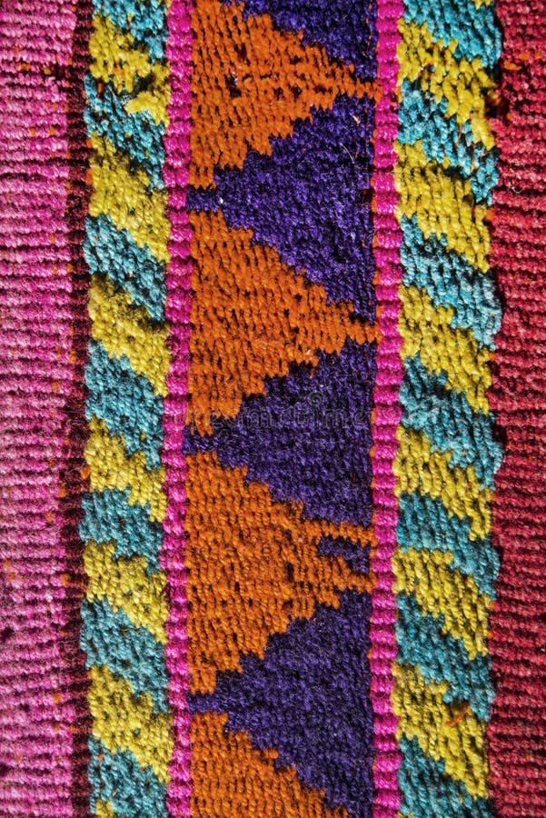 Aguayo andean loom stock image