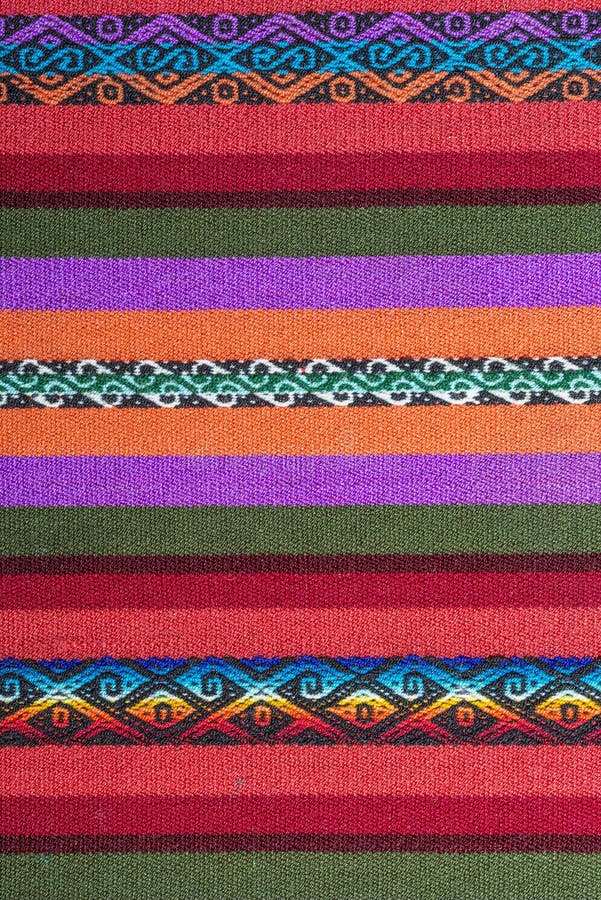 Aguayo andean loom royalty free stock photo