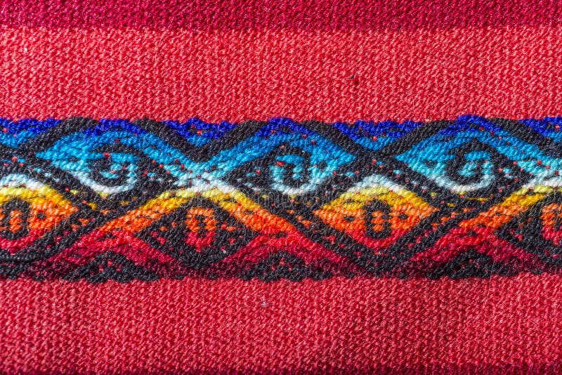 Aguayo andean loom royalty free stock images