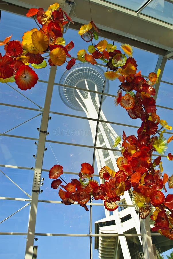 A shot from the Chihuly gallery newly opened as part of Seattle washington's revitalization of City Center. A shot from the Chihuly gallery newly opened as part of Seattle washington's revitalization of City Center