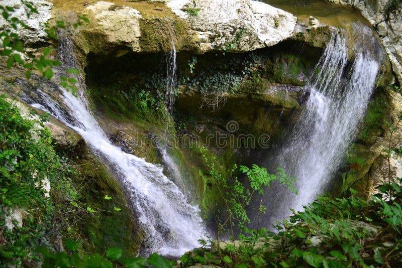 Úžasné Agura vodopády v Soči.