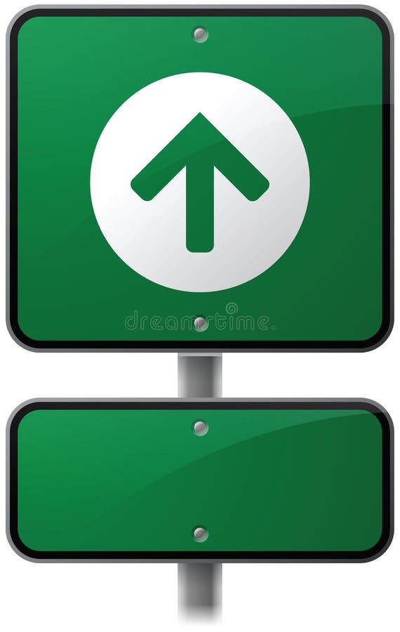 Ahead Arrow Road Sign vector illustration Ahead Arrow Road Sign vector illustration
