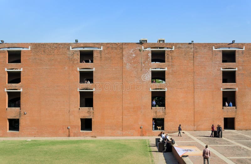 Ahmedabad, India - December 26, 2014: Asian College students at Indian Institute of Management Ahmedabad