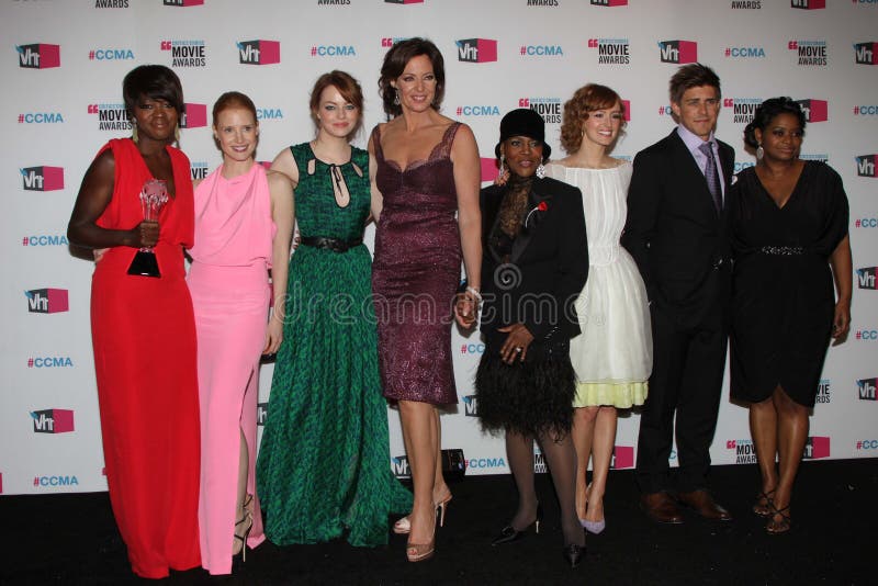 Viola Davis, Jessica Chastain, Emma Stone, Allison Janney, Cicely Tyson, Ahna O'Reilly, Chris Lowell, Octavia Spencer at the 17th Annual Critics' Choice Movie Awards, Palladium, Hollywood, CA 01-12-12. Viola Davis, Jessica Chastain, Emma Stone, Allison Janney, Cicely Tyson, Ahna O'Reilly, Chris Lowell, Octavia Spencer at the 17th Annual Critics' Choice Movie Awards, Palladium, Hollywood, CA 01-12-12