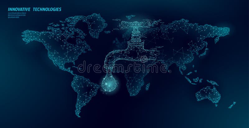 Ahorre el concepto polivinílico bajo global del agua Bandera poligonal de la seguridad del mar del océano del mapa del mundo de l ilustración del vector Ahorre el concepto polivinílico bajo global del agua Bandera poligonal de la seguridad del mar del océano del mapa del mundo de l ilustración del vector
