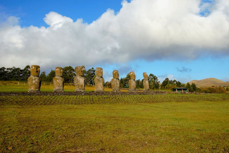 Ahu Akivi seven Moai