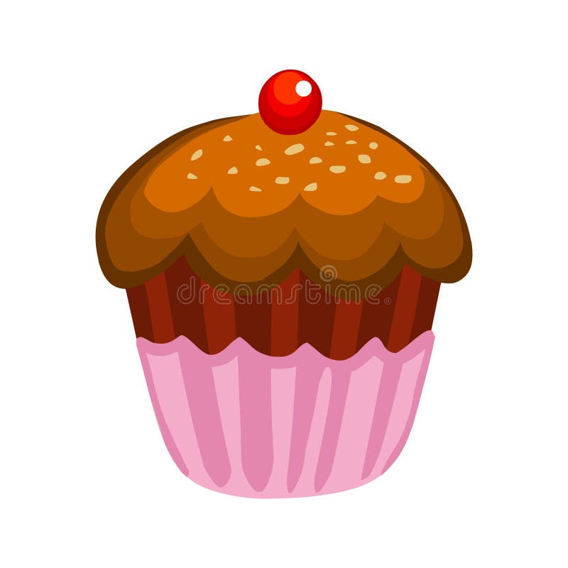 Ahueque la torta Torta de la taza del vector Icono de la torta de la taza ilustración del vector Ahueque la torta Torta de la taza del vector Icono de la torta de la taza ilustración del vector