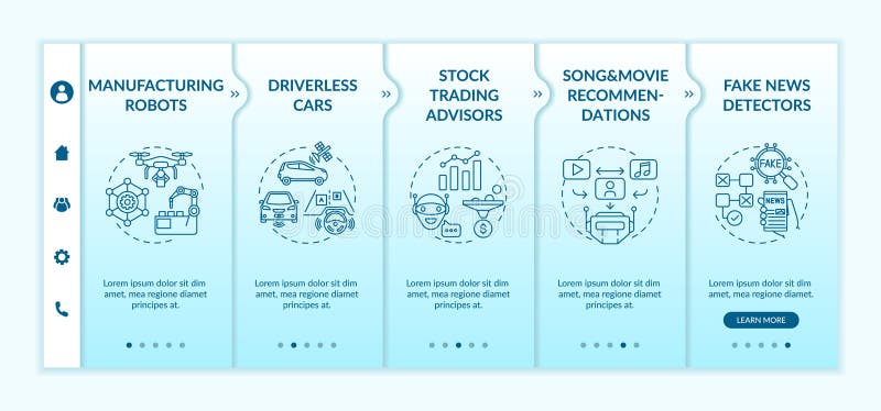 AI application 2 onboarding vector template vector illustration