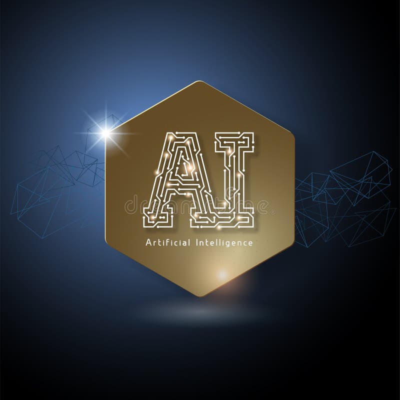 AI Artificial Intelligence letter Logo stock illustration AI Artificial Intelligence letter Logo stock illustration