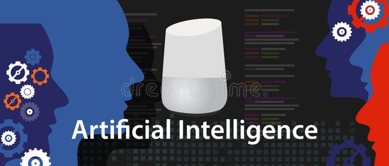 AI artificial intelligence smart home digital stock illustration