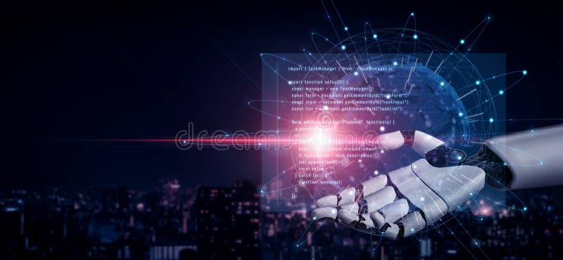 AI-Assisted Code Development for Web Task Management Vouch royalty free stock photography