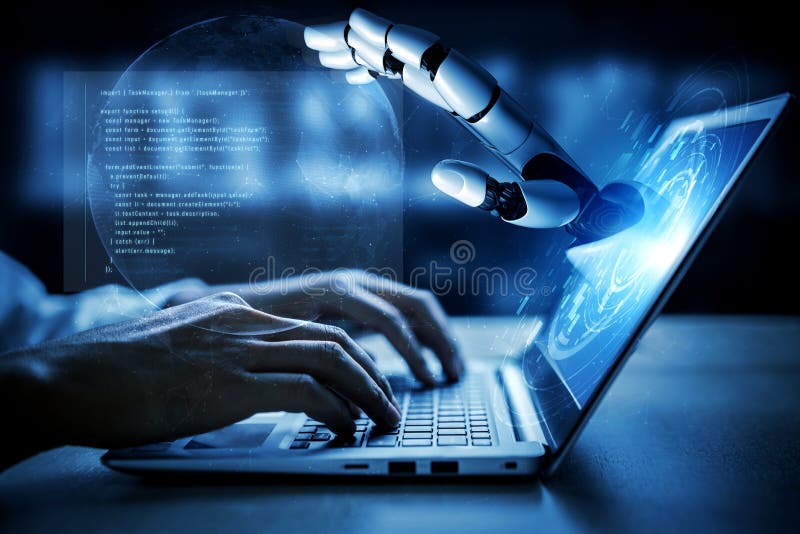 AI-Assisted Code Development for Web Task Management Vouch stock photo