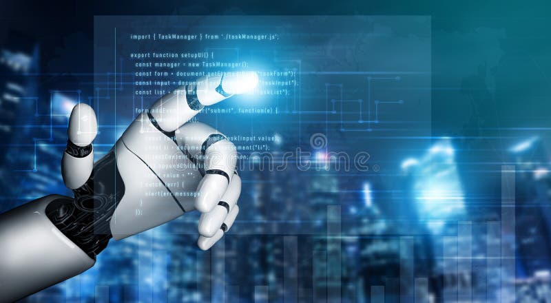 AI-Assisted Code Development for Web Task Management Vouch royalty free stock image