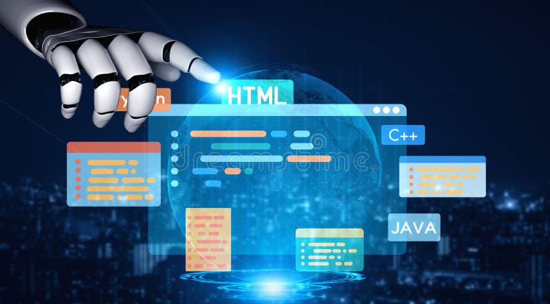 AI-Assisted Programming with Smart Coding Interfaces Vouch stock photography