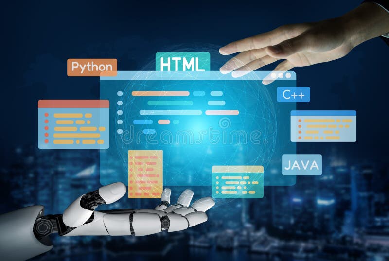 AI-Assisted Programming with Smart Coding Interfaces Vouch stock photography