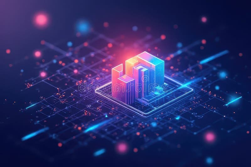 AI-Based System Visualizations for Personalized Recommendations vector illustration