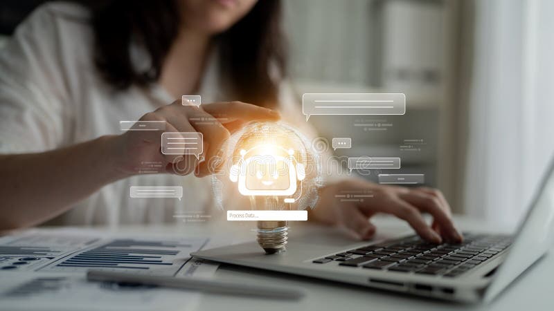 AI Brain Processing with Generative Artificial Intelligence Concept Latch stock photos