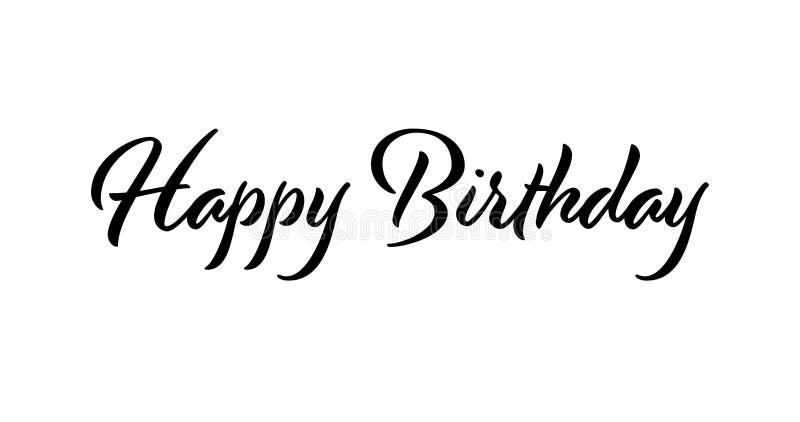 Happy Birthday Script Stock Illustrations – 8,308 Happy Birthday Script ...