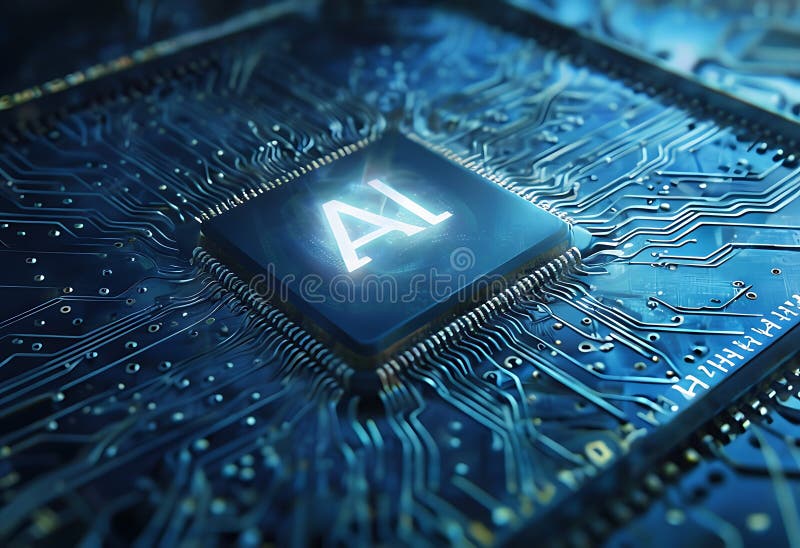 AI Chip: The Future of Computing royalty free illustration