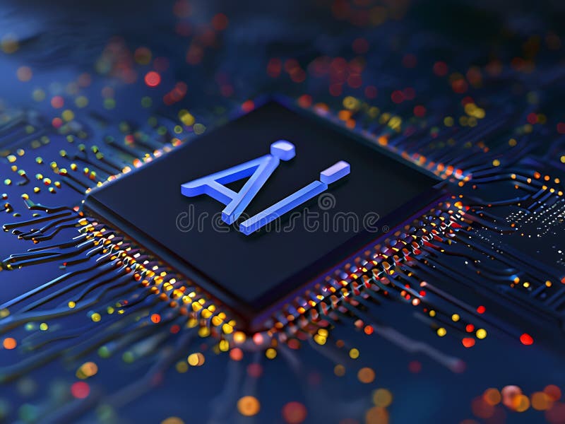 AI Chip: The Future of Computing vector illustration